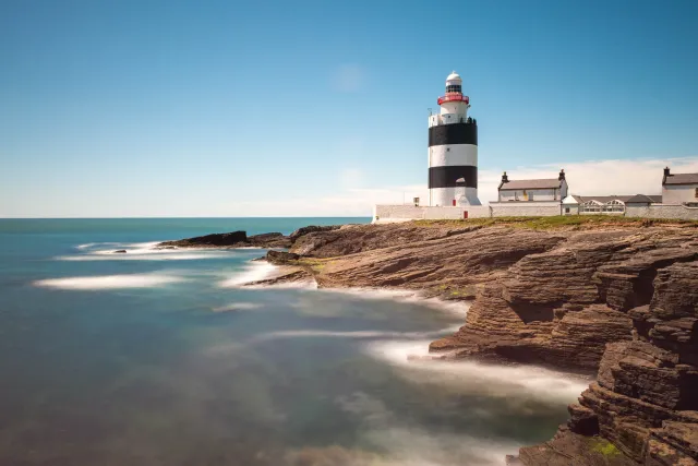 Der Leuchtturm am Hook Head bei Churchtown - Langzeitbelichtung ( 60s bei f / 8.0)