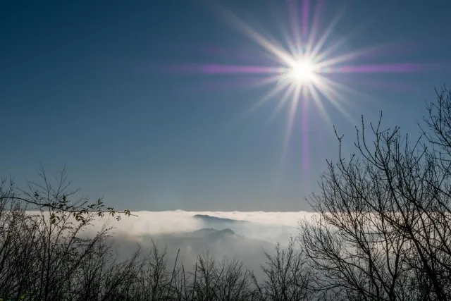 The cloud cover under the Löwenburg