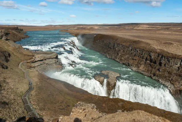 Der Gullfoss - Goldwasserfall