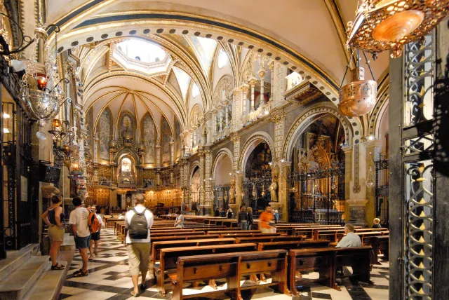 In the basilica of the Benedictine monastery of Santa Maria de Montserrat