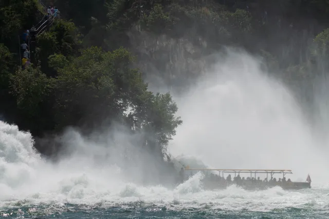 The Rhine Falls near Schaffhausen