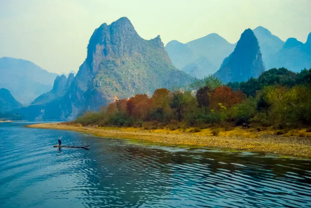 Die Karstlandschaften am Li-Fluss bei Guilin