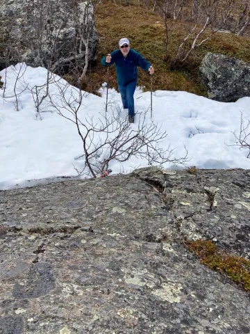 Rückkehr über Schneepisten