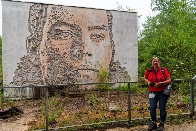 Vhils in der Völklinger Hütte, Saarbrücken