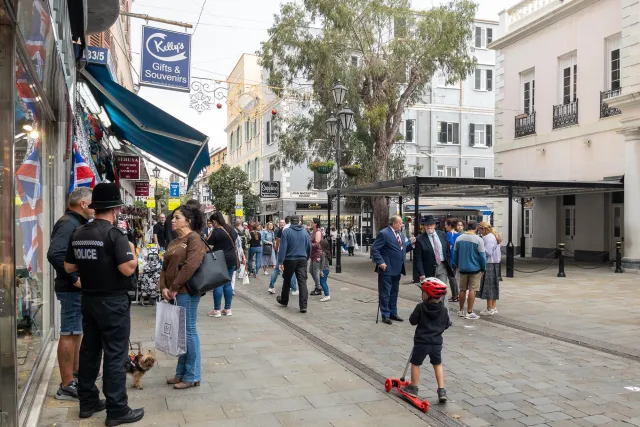 Einkaufsstraßen in Gibraltar