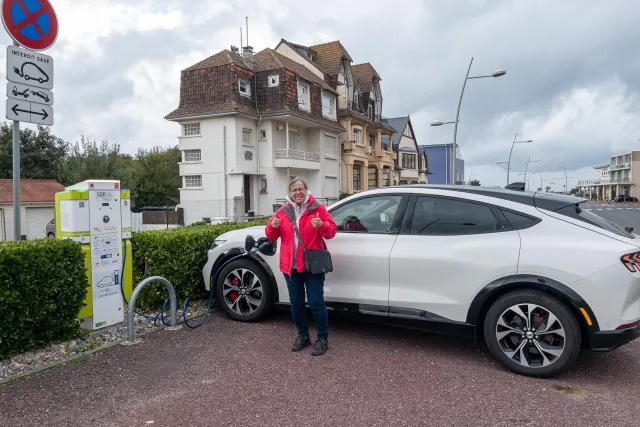 Mit dem Mustang Mach-E in Frankreich