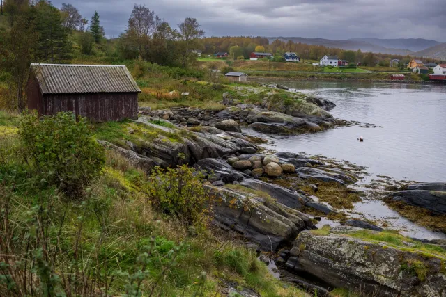 Fishing hut at Saltstraumen