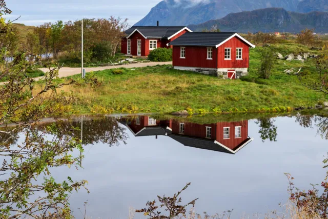 Spiegelung auf den Lofoten