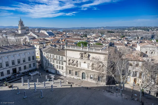 Aussichten vom Dachgewölbe des Papstpalastes