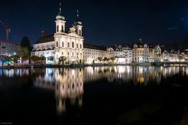 The Jesuit Church of St. Franz Xaver on the Reuss in Lucerne